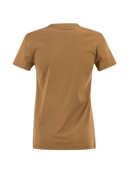 Tricou Max Mara cu broderie maro