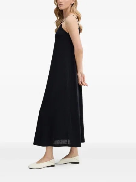 Rochie midi Marc O'polo plisată până la genunchi de costum negru