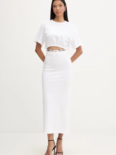 Pinko rochie din alb