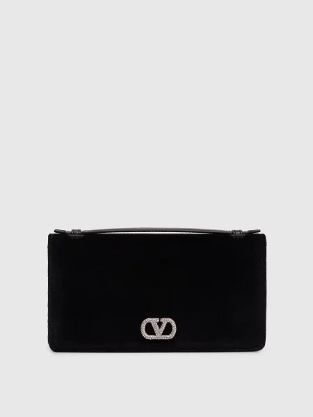 Оксамитовий клатч Valentino чорний