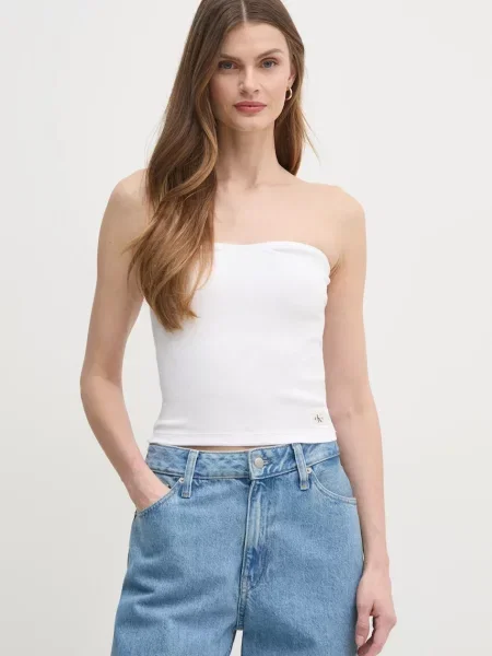 Топ Calvin Klein Jeans бяло