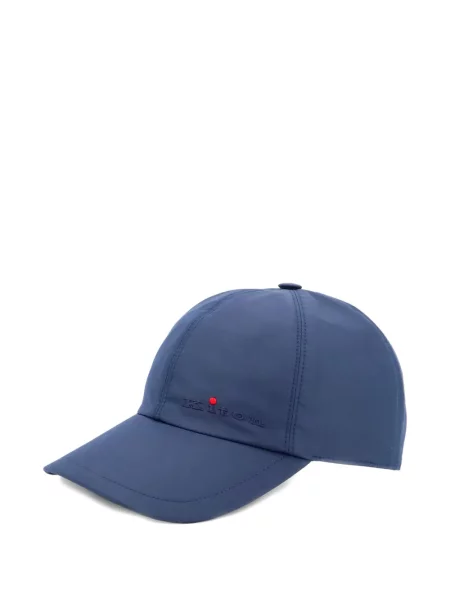 Șapcă Kiton cu broderie albastru