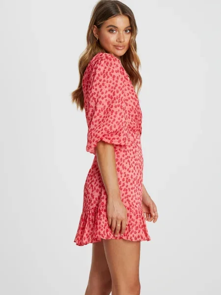 St MRLO Rochie Ari / închis roz