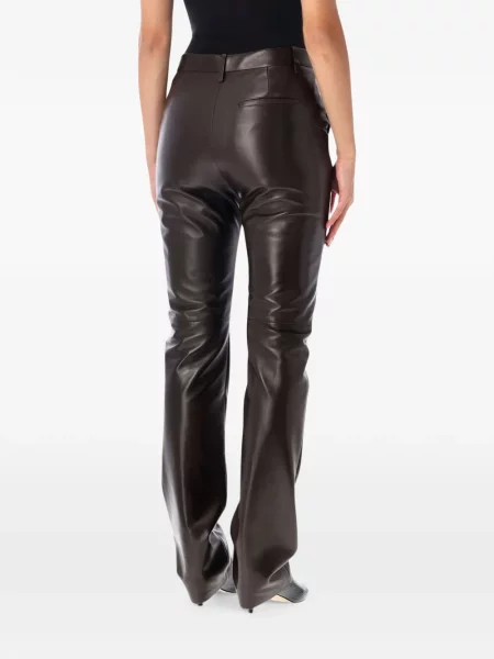 Pantaloni Ralph Lauren Collection din piele maro