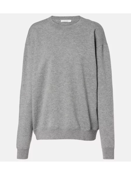 Pulover The Row din cașmir gri