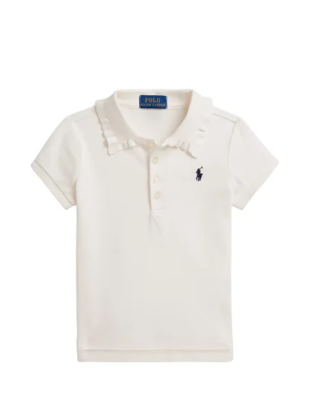 Koszulka polo dziecięca Polo Ralph Lauren biała