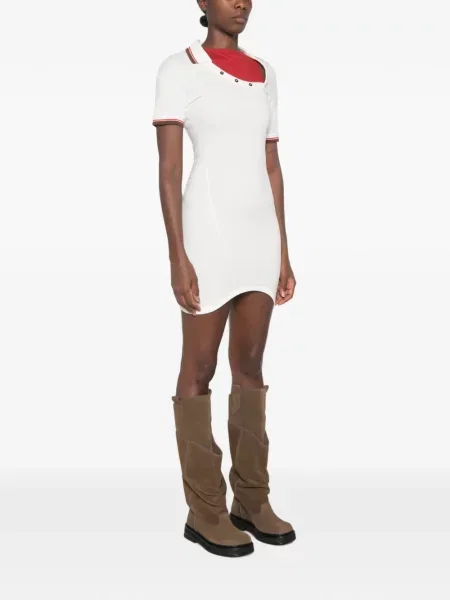 Rochie Vivienne Westwood asimetrică drapată alb