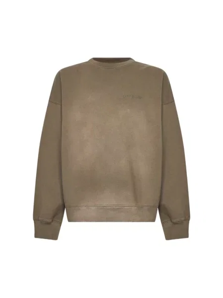 Bluza nierozpinana Golden Goose retro z okrągłym dekoltem beżowa