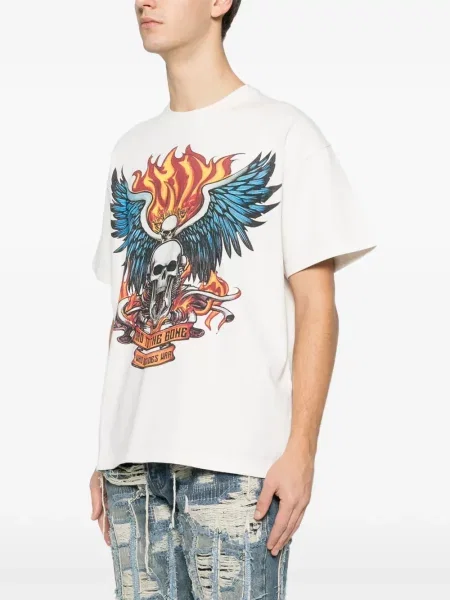Tricou Who Decides War scurt alb
