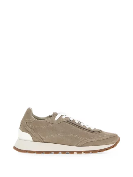 Sneakerși Brunello Cucinelli din piele de căprioară