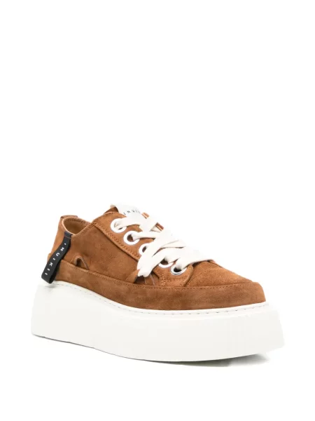 Sneakers Inuikii σουέντ καφέ