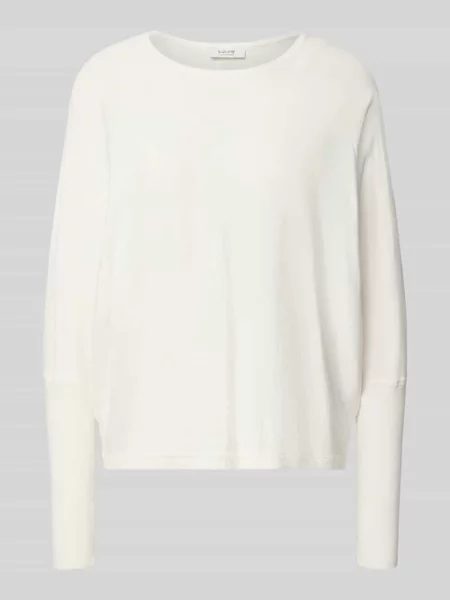 Sweter krój relaxed fit z Mieszanka Model Morla' B.young biały