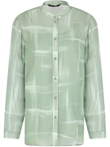 Cămașă Armani Exchange cu imagine cu imprimeu abstract verde