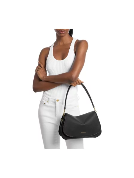 MICHAEL Michael Kors crossbody kabelka dámska kožená Holmes čierna