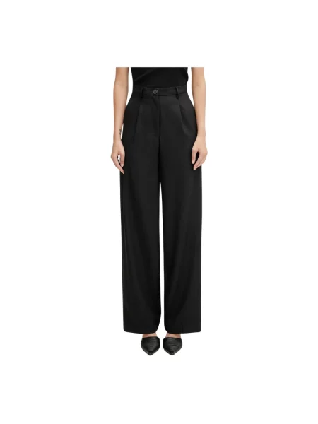 Fiorucci spodnie Wide Leg Tailored Wool czarne