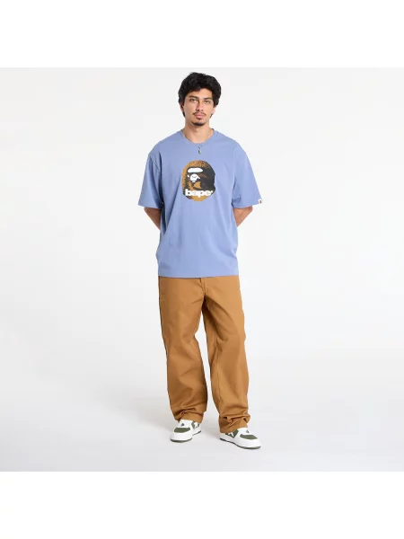 Tricou A BATHING APE Ape Head Relaxed Fit Tee Navy L albastru închis