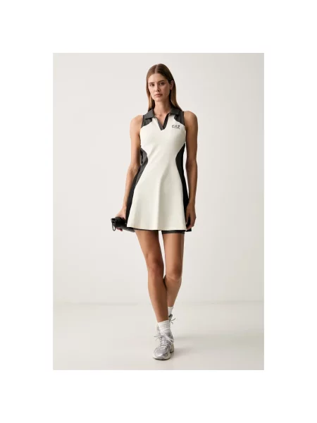 Sukienka Emporio Armani Ea7 beżowa