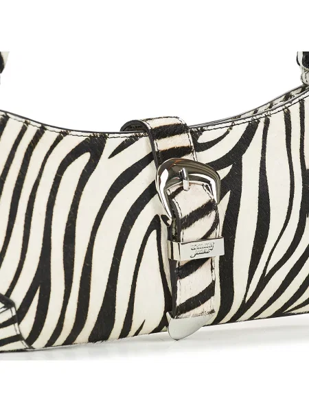 Geantă Tommy Jeans Tjw Cool Zebra Shoulder Bag Alb bej