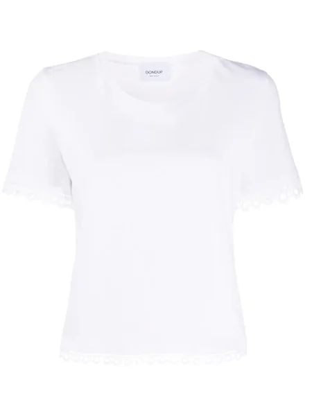 Tricou Dondup cu broderie alb