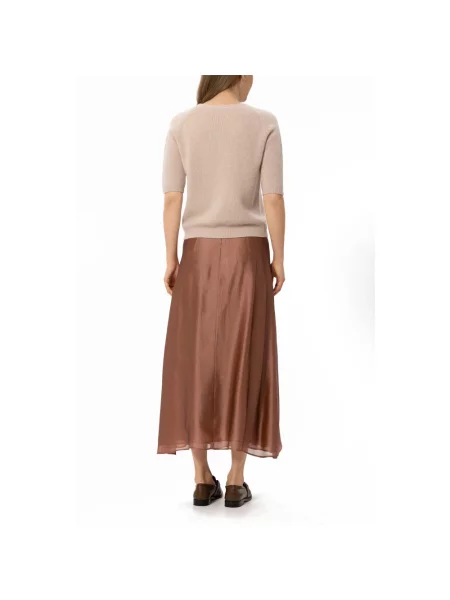 Sweter Luisa Cerano wełniany z krótkim rękawem różowy