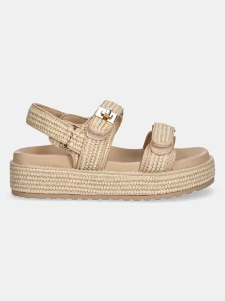 Сандалі Steve Madden Bigmona на платформі бежевий