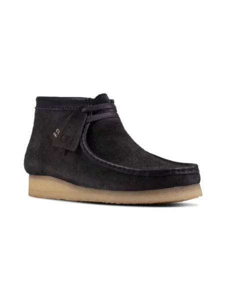 Półbuty Clarks zamszowe czarne