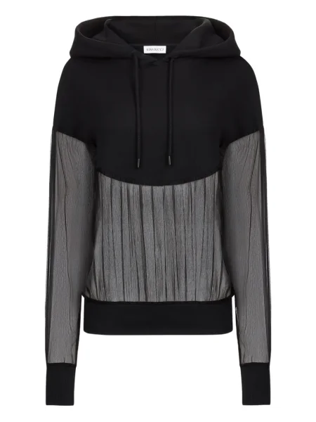 Bluza z kapturem Nina Ricci polarowa czarna