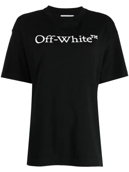 Scurt tricou Off-white cu imagine alb