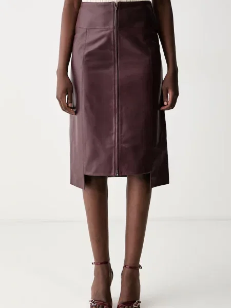 Fustă din piele Victoria Beckham