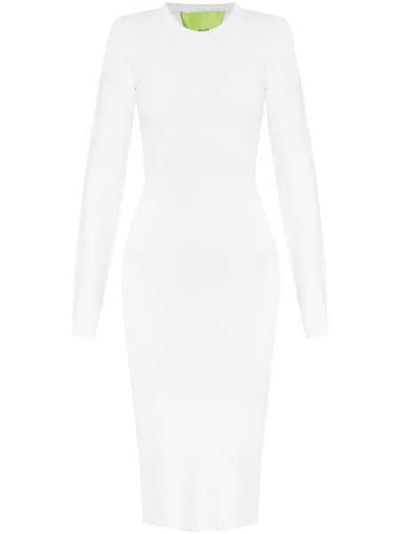 Rochie midi Gauge81 tricotate alb