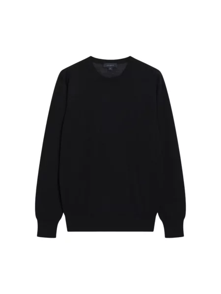 Sweter Sease wełniany czarny