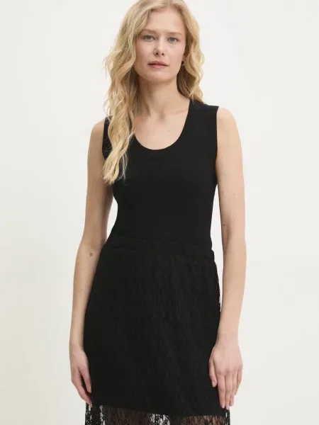 Вълнен топ Answear Lab черно