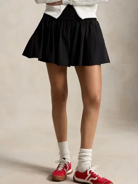 Polo Ralph Lauren POPLIN-WVN-SKIRT fustă