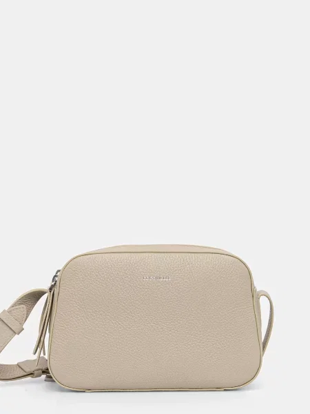Coccinelle geantă crossbody pentru femei din piele bej