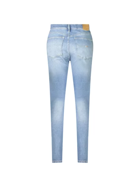 Tommy Jeans Jeansy Sylvia Skinny Fit niebieski