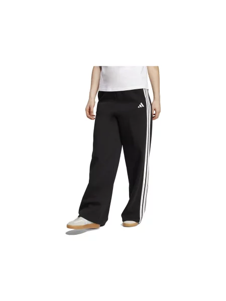Hanorac din fleece Adidas din fleece cu dungi negru