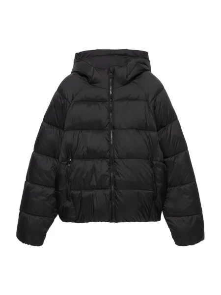 Pull&Bear Geacă de primăvară-toamnă negru