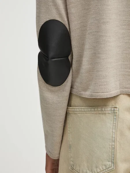 Вовняний светр Maison Margiela легкий гольф бежевий