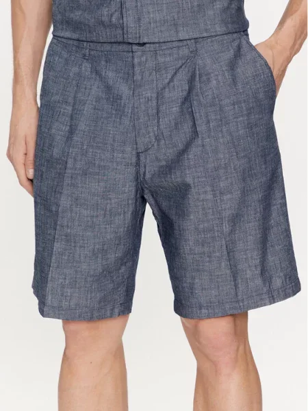 United Colors Of Benetton Šortky z materiálu Tmavomodrá