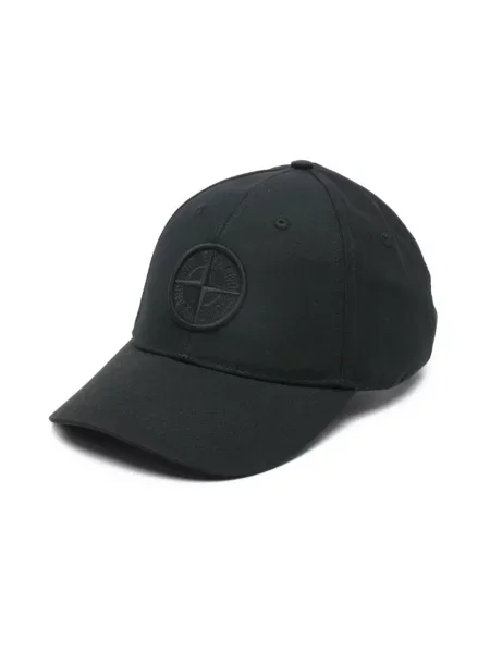 Czapka z daszkiem Stone Island z kamieniami czarna