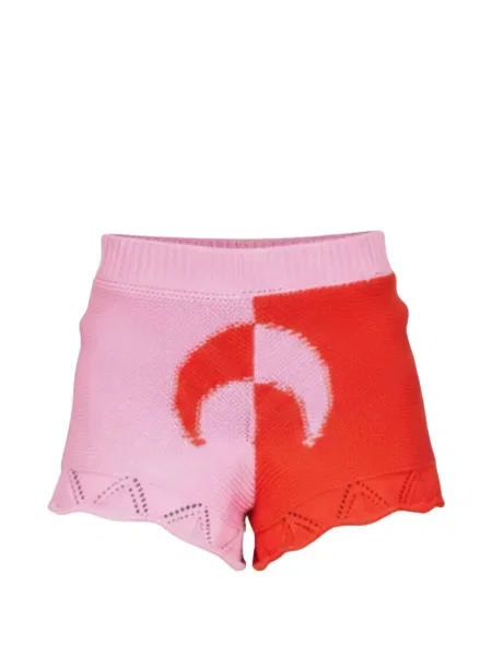 Pantaloni scurți Marine Serre tricotate roz