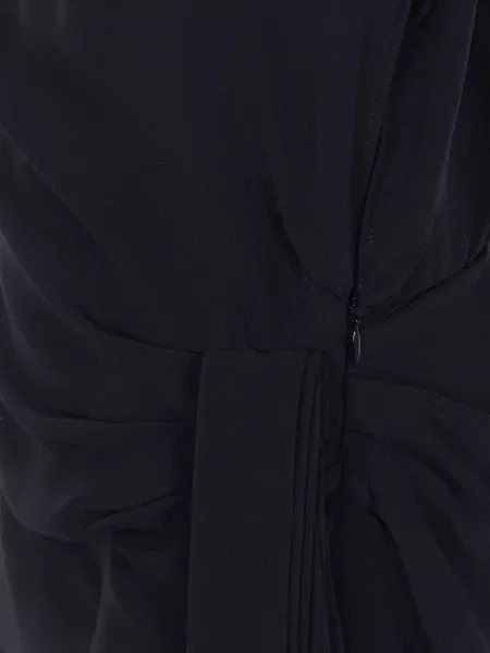 Rochie midi N°21 asimetrică drapată albastru