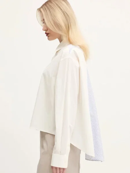 Maison Margiela camasa din femei cu guler clasic relaxed bej