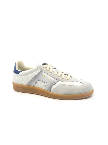 Sneakersy Santoni skórzane niebieskie