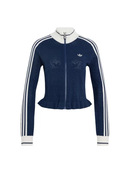 ADIDAS ORIGINALS Geacă tricotată SPORTS CLUB bleumarin alb