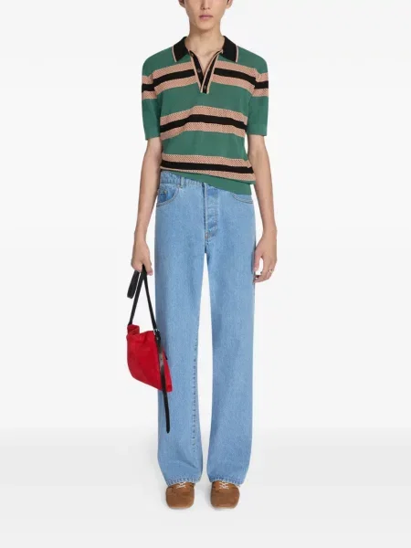 Zomšinė rankinė per petį Dries Van Noten raudona