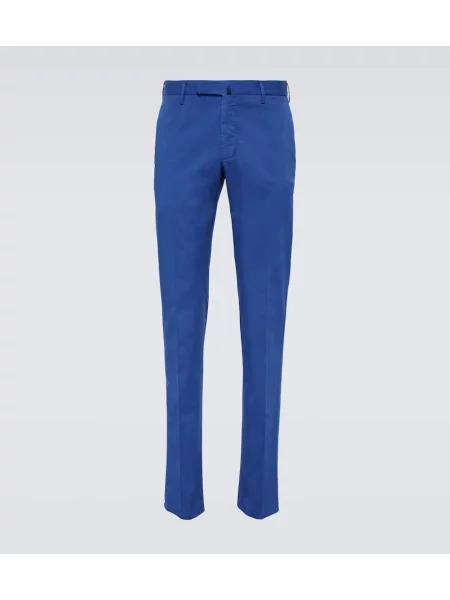 Hlače Incotex modra