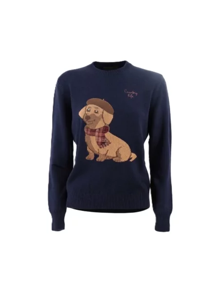 Sweter Mc2 Saint Barth wełniany niebieski