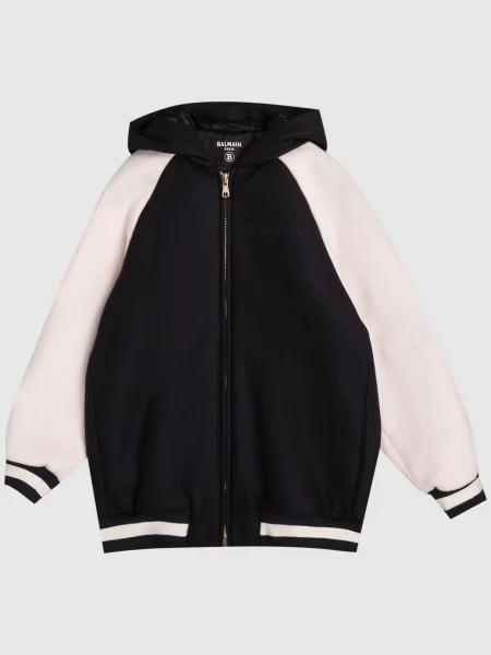 Детская куртка Balmain черная
