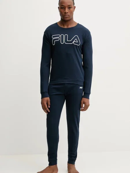 Fila piżama z nadrukiem granatowy